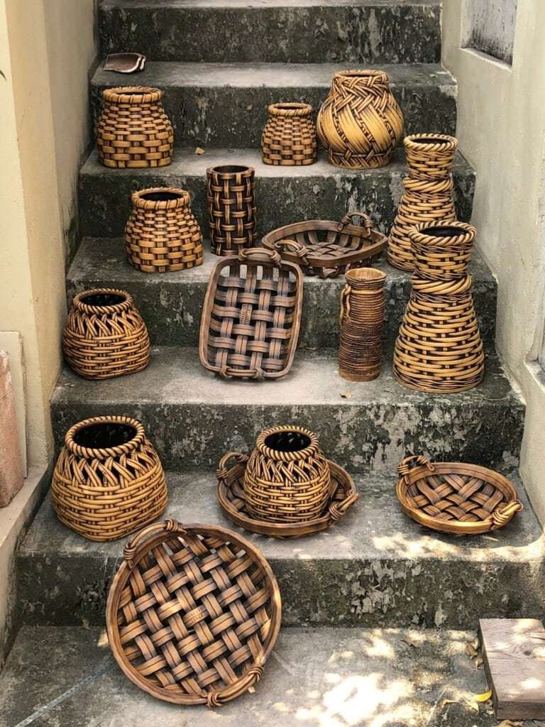 Bình Hoa Decor Mây Tre Đan - Gốm Đức Huy