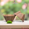 Chậu bonsai dáng phỏng cổ – men hạt 3D - Mã CC-05