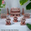 Bộ 8 tiểu cảnh Đình Chùa gốm - Trang trí bonsai - A188